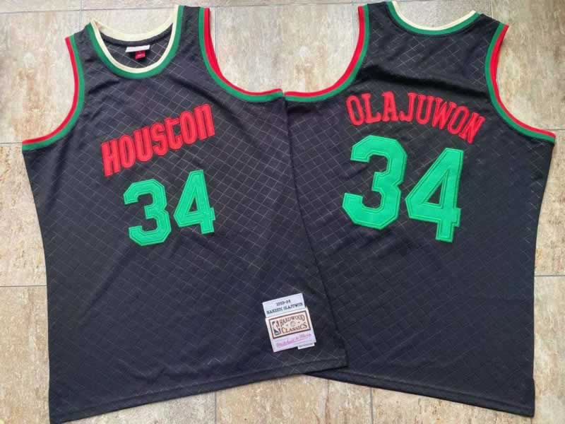 Rockets 34 Hakeem Olajuwon Black 1993-94 Hardwood Classics Jersey Mixiu,We sell and wholesale Rockets 34 Hakeem Olajuwon Black 1993-94 Hardwood Classics Jersey Mixiu on line form chian!